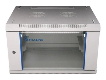 EXTRALINK 6U 600X600 wisząca szafa rack szara