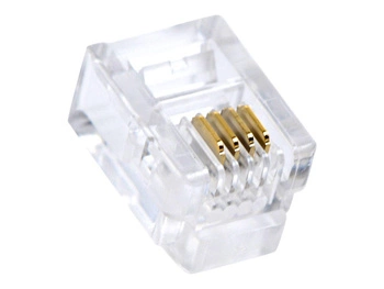 GEMBIRD MP-6P4C/100 Gembird wtyk telefoniczny RJ11 (100 sztuk) 6P4C (4-pin)