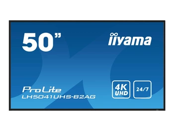 IIYAMA LH5041UHS-B2AG 50inch 3840x2160 UHD VA panel 500cd/m2 5000:1 Static Contrast 9.5ms Landscape or Portrait mode
