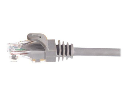 NETRACK BZPAT55UE Netrack patchcord RJ45, osłonka zalewana, kat. 5e UTP, 5m szary