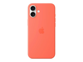 APPLE iPhone 16 Plus Silicone Case with MagSafe - Tangerine