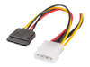 LANBERG CA-HDSA-11CU-0015 Lanberg cable power MOLEX (M)->SATA(F) x2 15cm