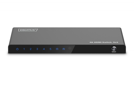 DIGITUS 5x1 HDMI Switch 4K/60Hz HDCP 2.3