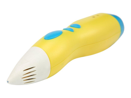 GEMBIRD 3DP-PENLT-01 Gembird Długopis do druku 3D, 3D pen niskotemperaturowy, PCL filament, żółty