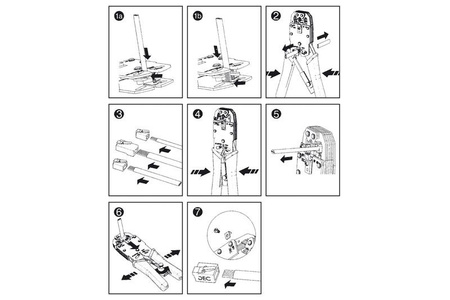 Zaciskarka DIGITUS do złącz RJ45/RJ12/RJ11