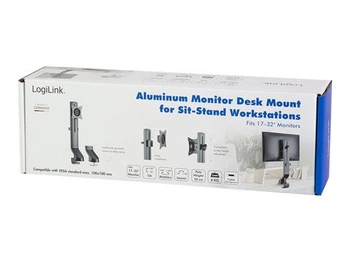 LOGILINK BP0161 Monitor mount 17-32inch steel flat and curved monitors 8 kg max.