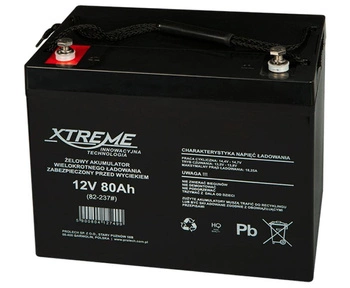 Akumulator żelowy 12V 80Ah XTREME