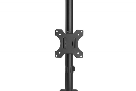 Uchwyt biurkowy pionowy 2xLCD max. 32 cale 8kg, zaciskowy, czarny