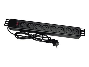 Listwa zasilająca 19" 8xCEE 7/5 wtyk CEE 7/7