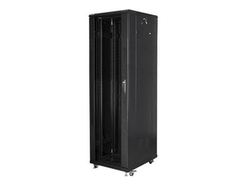LANBERG szafa stojąca 19inch 42U 600x1000 czarna drzwi perforowane LCD