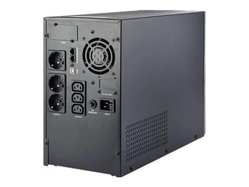 GEMBIRD EG-UPS-PS3000-02 Energenie by Gembird UPS 3000A czysty sinus 3x Schuko 3x IEC 230V OUT + USB-BF LCD kolor czarny
