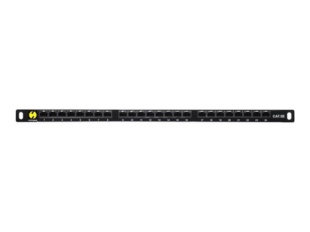 NETRACK 104-10 Netrack patch panel 19 24-porty kat. 5e UTP, 0,5U z półką