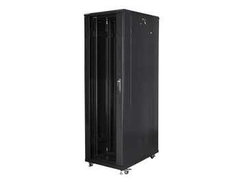 Szafa instalacyjna Rack stojąca 19" 42U 800x1000 czarna Lanberg (flat pack)