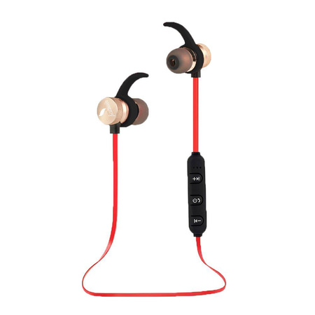 Słuchawki z mikrofonem Esperanza EH186L douszne Bluetooth metalowe miedziane 