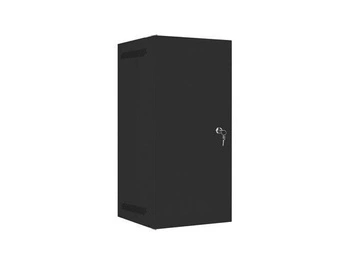 Szafa instalacyjna Rack wisząca 10" 12U 280x310mm czarna Lanberg (flat pack) drzwi metalowe