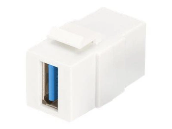 DIGITUS USB 3.0 Keystone module for DN-93832 pure white RAL 9003