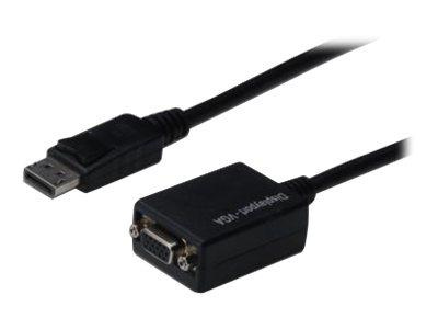 ASM AK-340410-001-S ASSMANN Kabel adapter Displayport1.1a z zatrzaskiem TypDP/DSUB15M/Ż czarny 0,15m