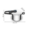 Szybkowar TEFAL Secure Trendy Pressure 6L P2580701