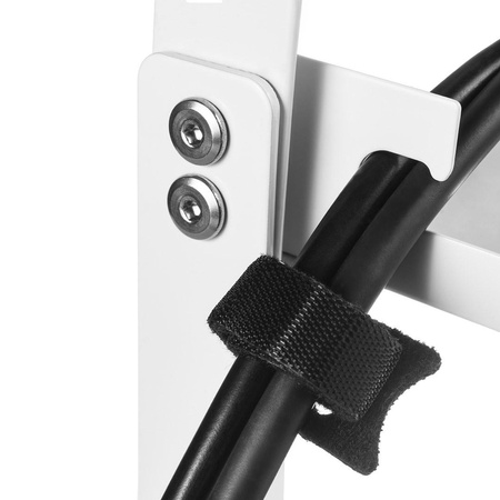 MACLEAN ORGANIZER PODBIURKOWY NA KABLE, MAX. OBCIĄŻENIE 5KG, BIAŁY MC-105 W