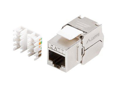 LANBERG keystone tool-less module RJ45 180 deg. FTP cat.7