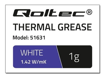 QOLTEC 51631 Qoltec Pasta termoprzewodząca 1.42 W/m-K 1g Biała