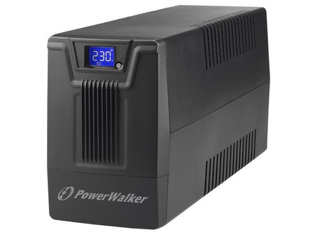 Zasilacz awaryjny UPS Power Walker Line-Interactive 600VA SCL 2x Schuko 230V RJ11/45 In/Out USB LCD
