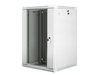LANBERG WF01-6618-10S Lanberg szafa wisząca rack 19 18U 600x600mm szara (drzwi szklane)