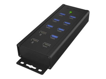 ICY BOX IB-HUB1703-QC3 7-portowy Hub USB 3.0 3 porty ładujące