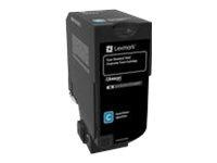 LEXMARK 74C2SCE Toner Lexmark cyan 7 000 str. korporacyjny CS720, CS725, CX725