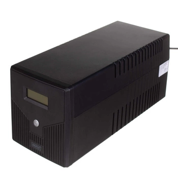Zasilacz awaryjny UPS DIGITUS Line-Ineractive LCD 1000VA/600W, 2x12V/7Ah, AVR, 4x Schuko CEE 7/3, 2x RJ11, 1x USB 2.0 typ B