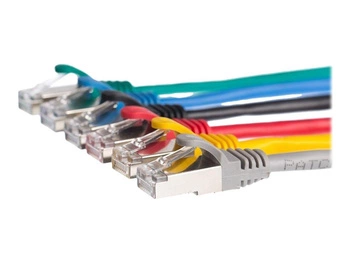NETRACK BZPAT2FR Netrack patchcord RJ45, osłonka zalewana, kat. 5e FTP, 2m czerwony