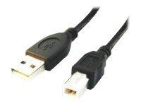 GEMBIRD CCP-USB2-AMBM-6 Gembird AM-BM kabel USB 2.0 1.8M czarny Niklowane końce
