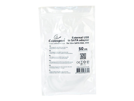 GEMBIRD A-USATA-01 Gembird Adapter USB do podłączenia napędu DVD z laptopa Slim SATA