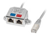 Adapter rodzielacz LAN RJ-45 - 2x RJ-45 FTP 