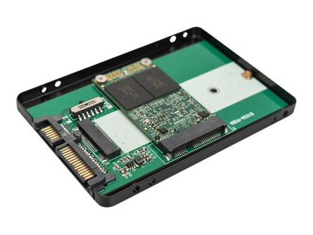 DIGITUS 2.5inch SATA HDD Enclosure M.2 or mSATA SATA 3 6Gbit/s write speed up to 520MB/s