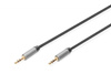 Kabel połączeniowy audio MiniJack Stereo Typ 3.5mm/3.5mm M/M nylon 3m