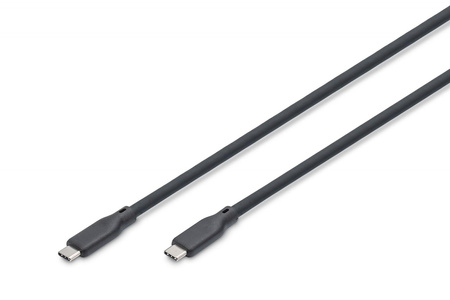 DIGITUS USB Silicone connection cable USB-C - USB-C 2m USB 3.2 Gen1 5G 4K 100W black