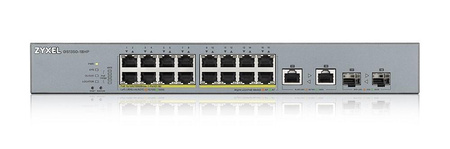 ZYXEL GS1350-18HP-EU0101F ZyXEL GS1350-18HP, 18 Port managed CCTV PoE switch, long range, 250W