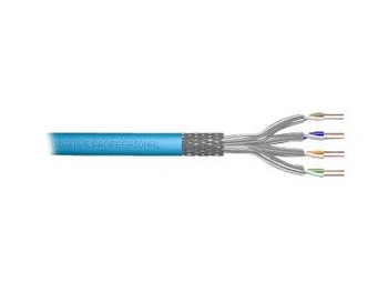 DIGITUS Installation cable cat.6A S/FTP Eca solid wire AWG 23/1 LSOH 50m blue foiled