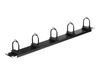 Organizator kabli 19''/1U - czarny Netrack