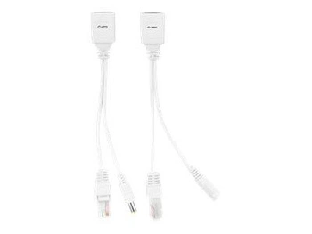 LANBERG AD-POE-0015-W Lanberg PoE Injector Passive UTP Kit, 0,15m