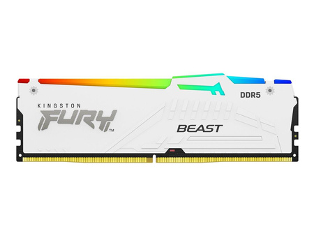 KINGSTON FURY Beast 128GB 5200MT/s DDR5 CL40 DIMM Kit of 4 White RGB XMP