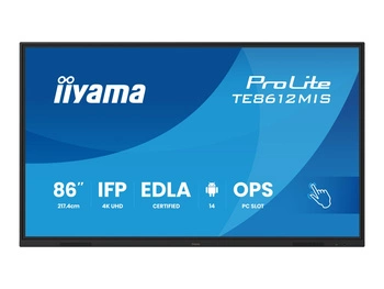 IIYAMA TE8612MIS-B4AG 86inch iiWare13E Android 14 EDLA/non-EDLA 8/128GB 40-Points PureTouch IR with Zero Gap