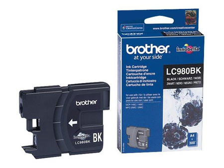 BROTHER LC980BK Tusz Brother LC980BK black 300str DCP145C / DCP165C / MFC250C / MFC290C