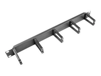 LANBERG AK-1202-B Lanberg organizer kabli 1U z typ B do szaf 19 czarny