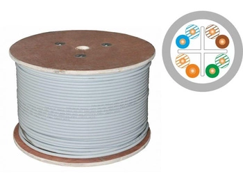 Alantec Kabel U/UTP kat.6, sieciowy, LSOH, B2ca "FireHardy" 4x2x23 AWG, 1Gb/s (10Gb/s do 55m), 450 MHz, szary, 500m (KIU6LSOH500B)