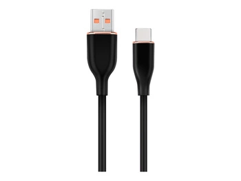GEMBIRD Kabel USB Type-C ładowanie i transmisja oplot silikonowy 1.5m czarny