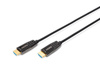 Kabel DIGITUS połączeniowy hybrydowy AOC HDMI 2.1 Ultra High Speed 8K60Hz UHD HDMI A/HDMI A M/M czarny 10m