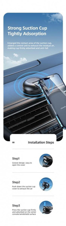 Uchwyt na kokpit lub do szyby US-ZJ063 Czarny