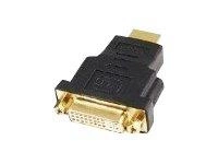 GEMBIRD A-HDMI-DVI-3 Gembird adapter HDMI(M) - DVI-D(F)(24+1) Single link, czarny